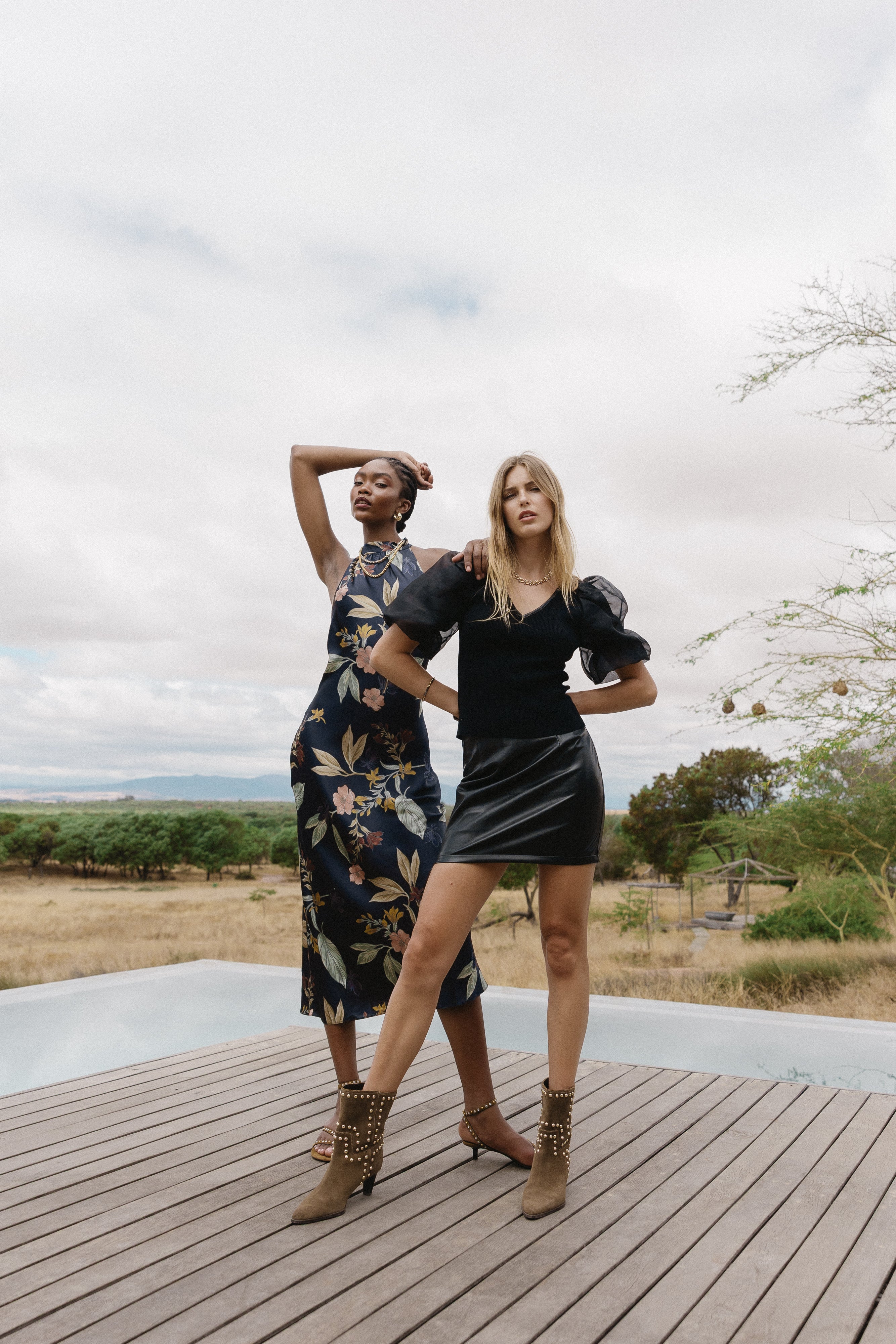Ruti Skirt in Black Vegan Leather