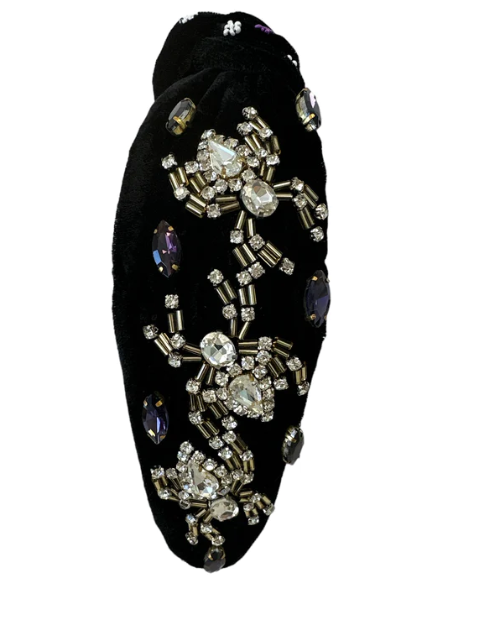 Black Velvet Halloween Headband