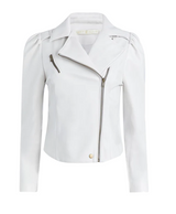 Marie Oliver Cloud Faux Leather Moto Jacket - Women's Fashion Outerwear"