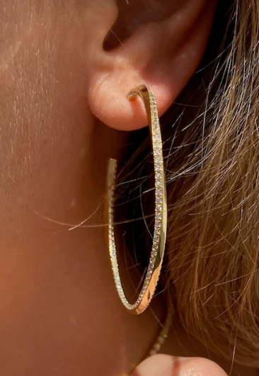 NG 19 Twisted Hoop Earrings