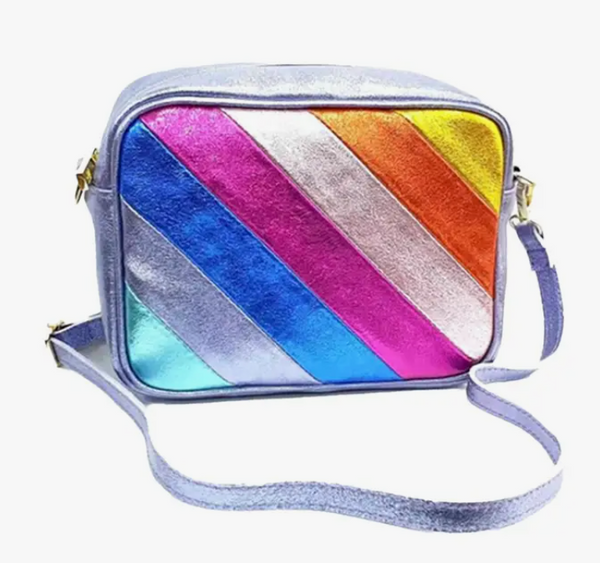Rainbow Striped Camera Bag