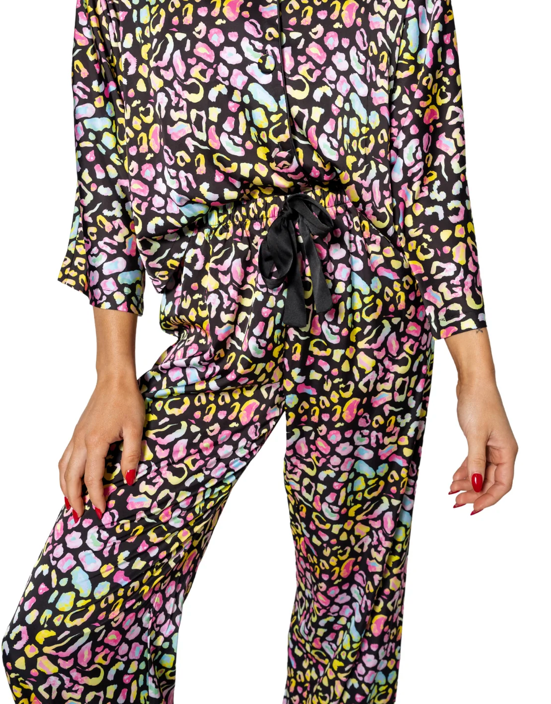 Silky Bright 3/4 Sleeve Pajama Set