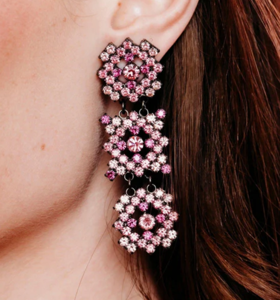 Pink Stacey Earrings