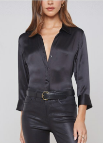 Black Dani 3/4 Sleeve Blouse