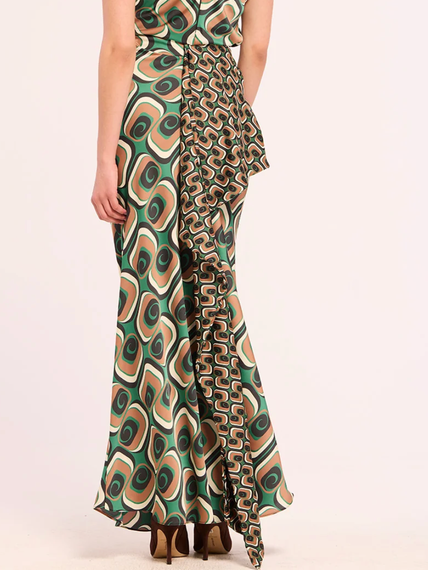 Emerald Tie Mix MANA SKIRT - Amor Lafayette
