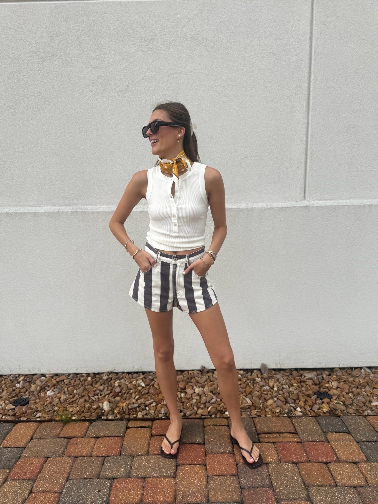 Abita Short in Awning Stripe - Amor Lafayette