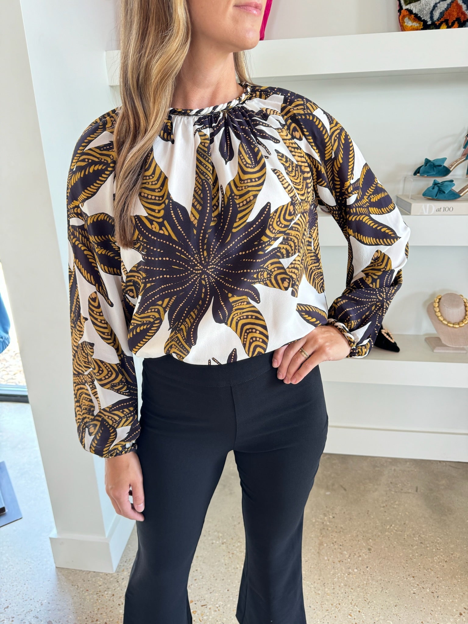 Agave Piper Blouse - Amor Lafayette