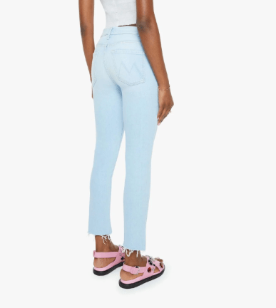 Ahead of its Time Mid Rise Dazzler Crop Fray - Amor Lafayette