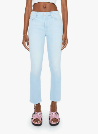 Ahead of its Time Mid Rise Dazzler Crop Fray - Amor Lafayette