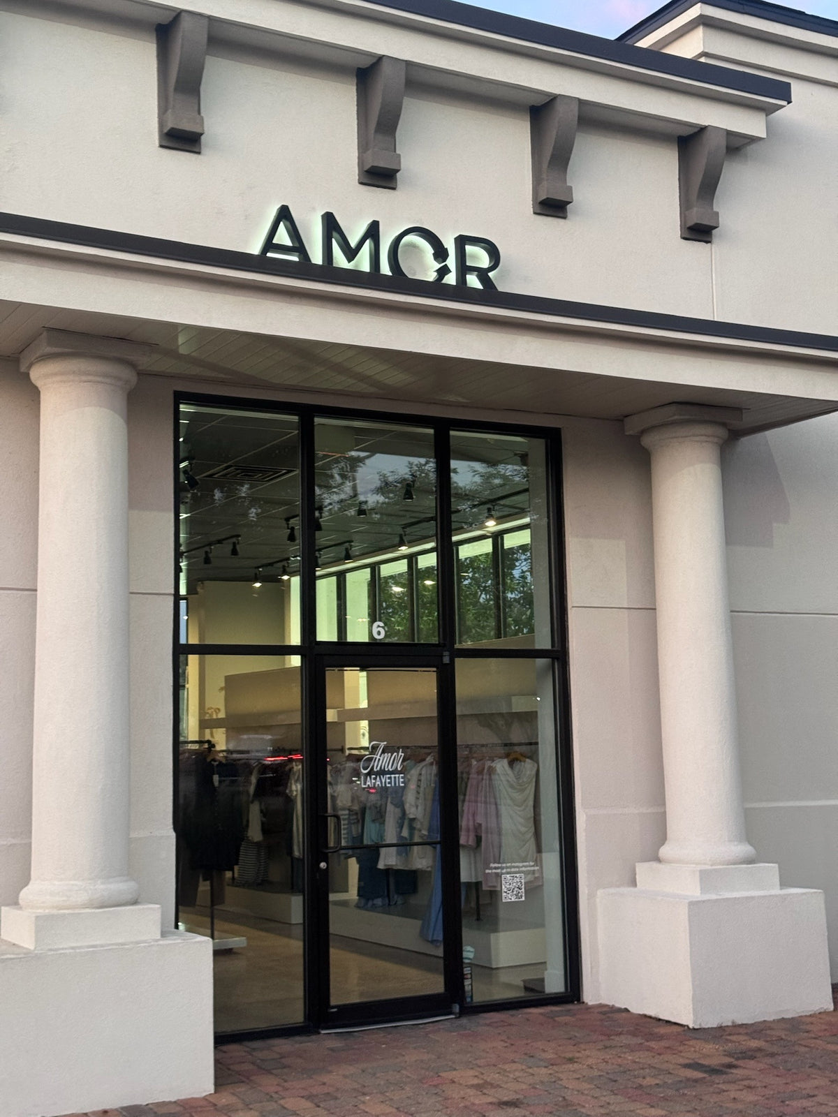 The Amor Lafayette storefront