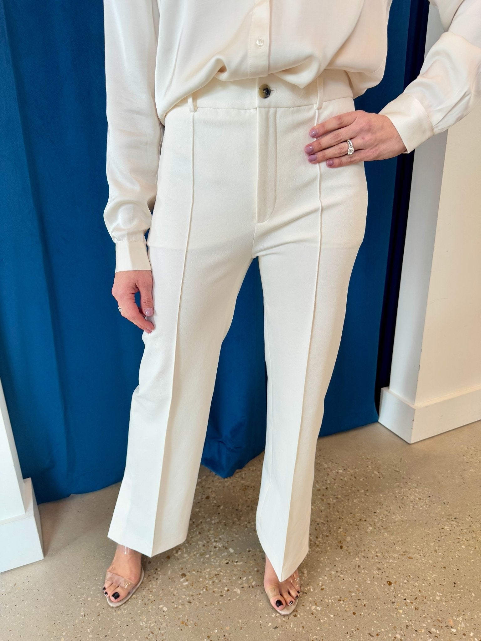 Alabaster The Kick Trouser - Amor Lafayette