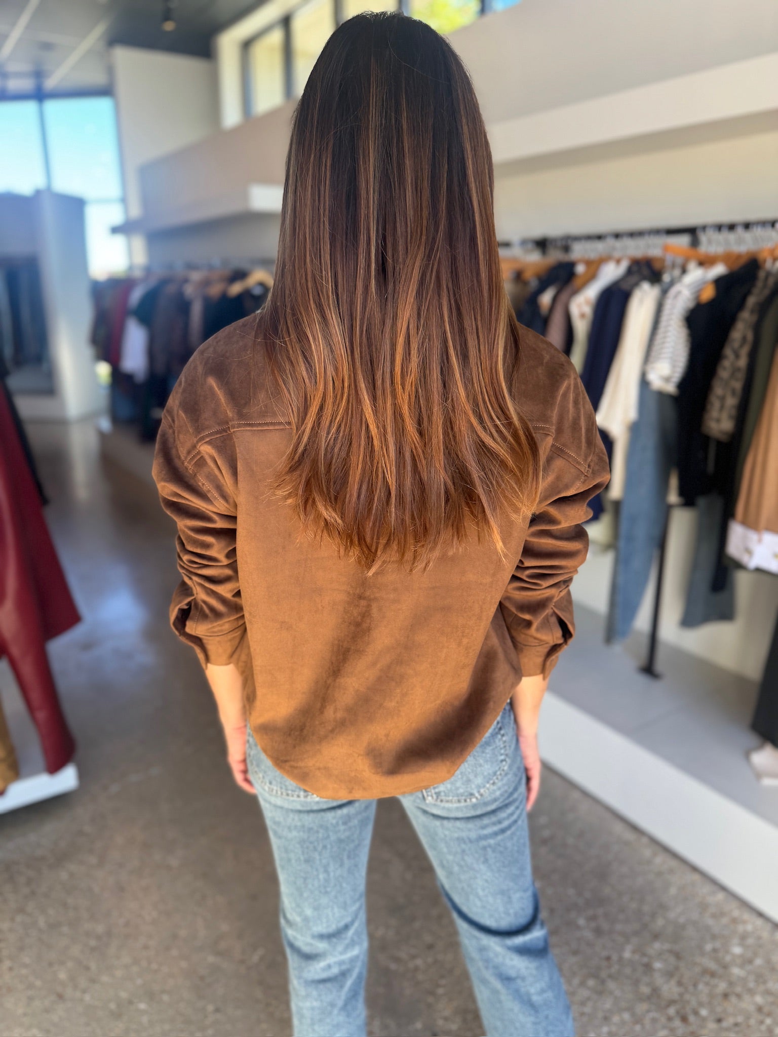 Alex Suede Shirt Jacket - Amor Lafayette