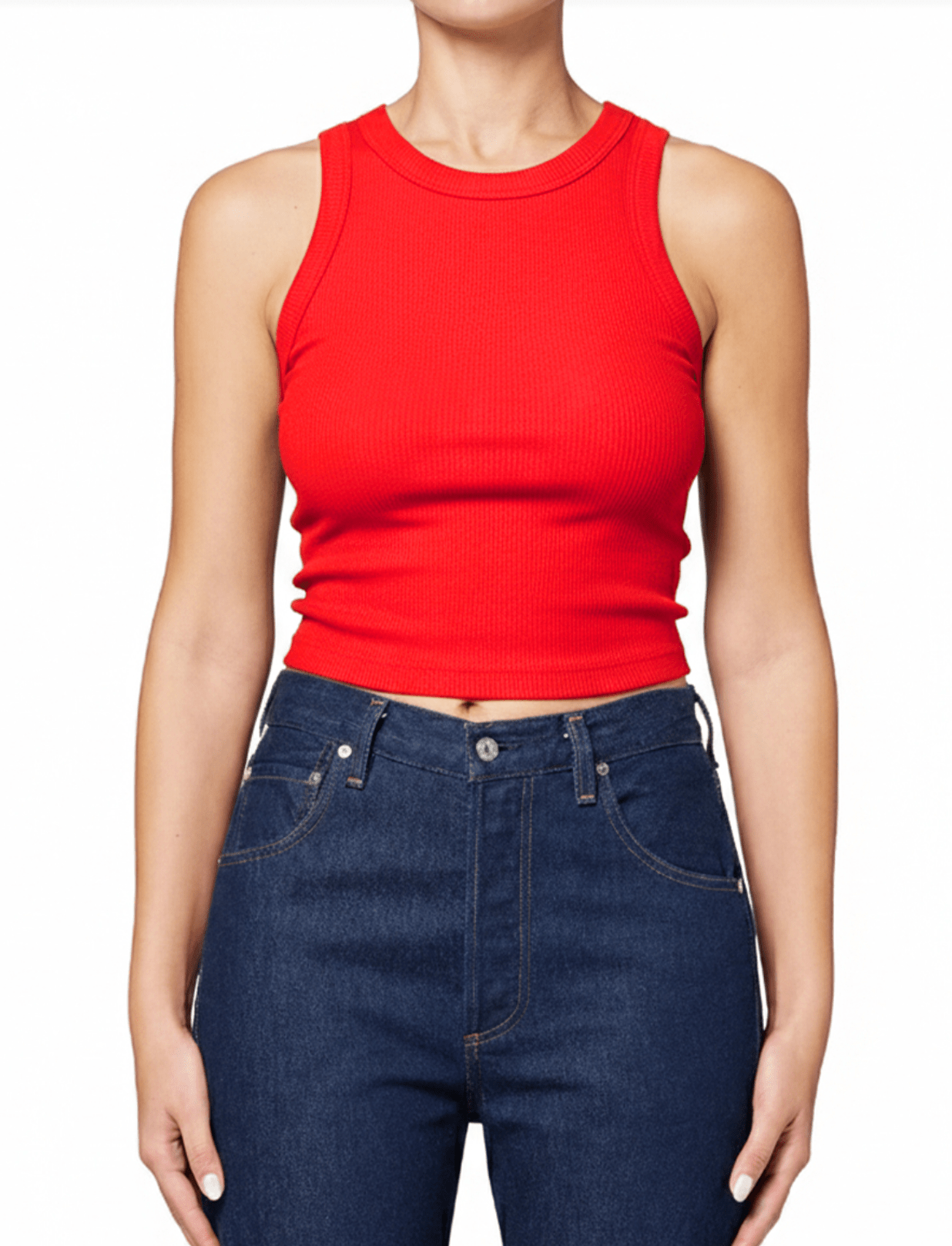 Amaranth Isabel Rib Tank - Amor Lafayette