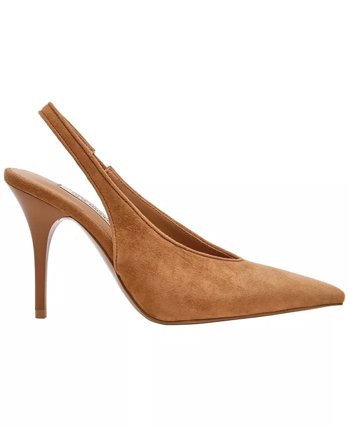 Andromeda Suede High Vamp Slingback Pumps in Chesnut - Amor Lafayette