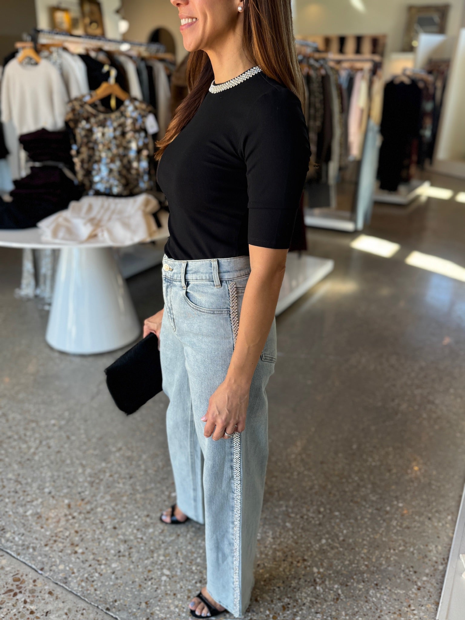 ANNETTE CRYSTAL TOP - Amor Lafayette