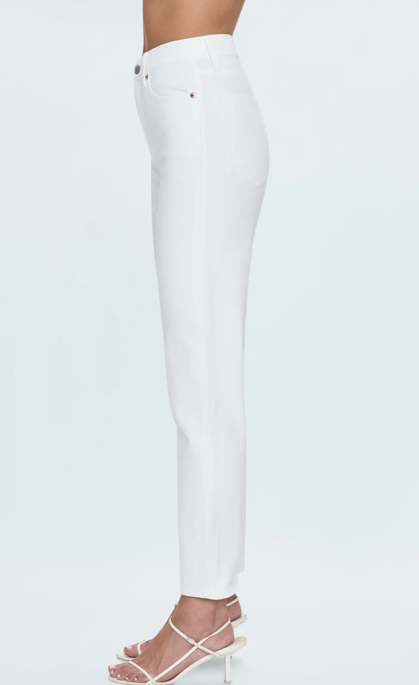 Antique White Bri Ankle High Rise Slim - Amor Lafayette