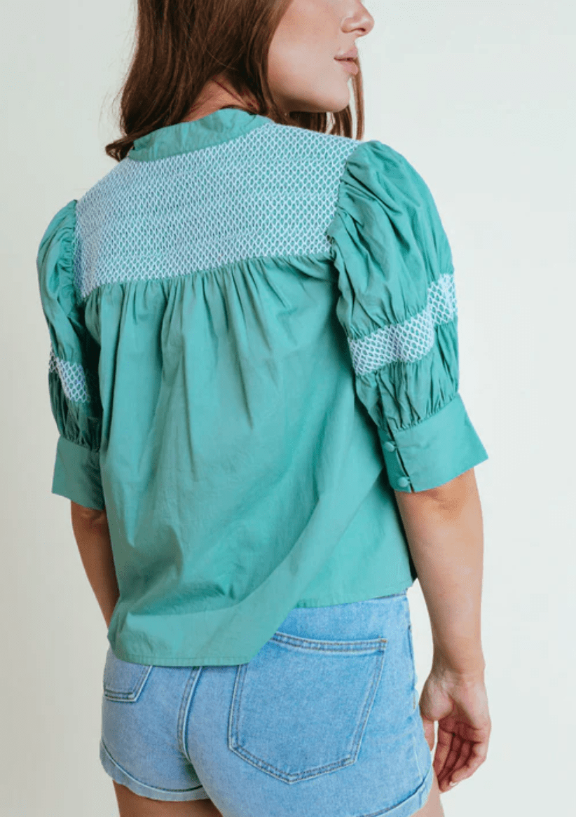 Aqua Sutton Blouse - Amor Lafayette