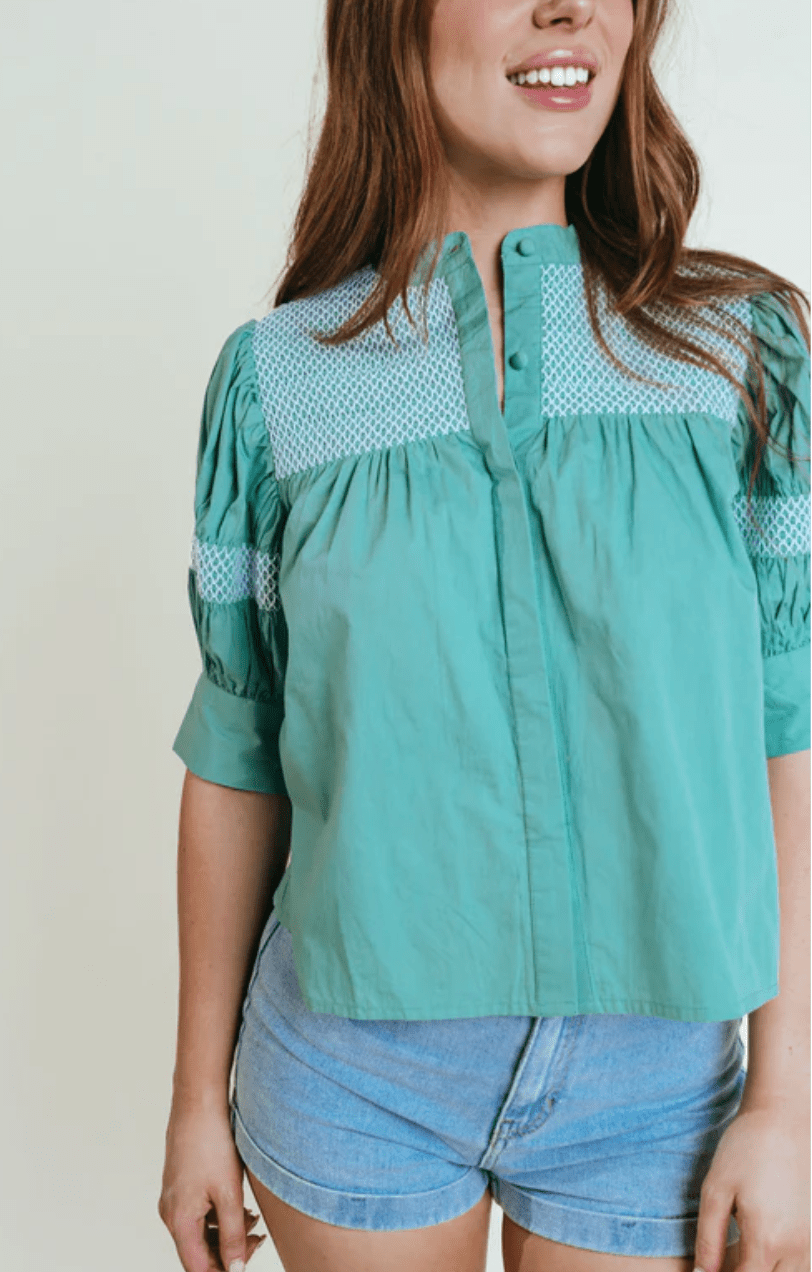 Aqua Sutton Blouse - Amor Lafayette