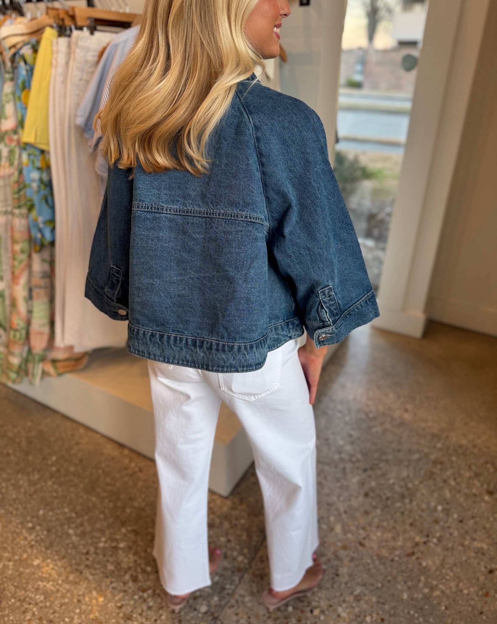 Aruba Blue Rhode Jacket in Denim - Amor Lafayette
