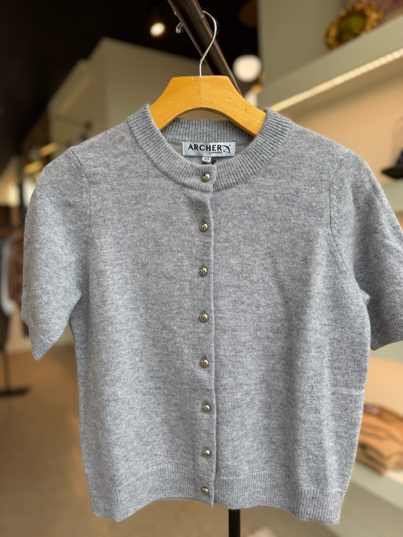 ASHTON S/S BF CREW CARDY - Amor Lafayette