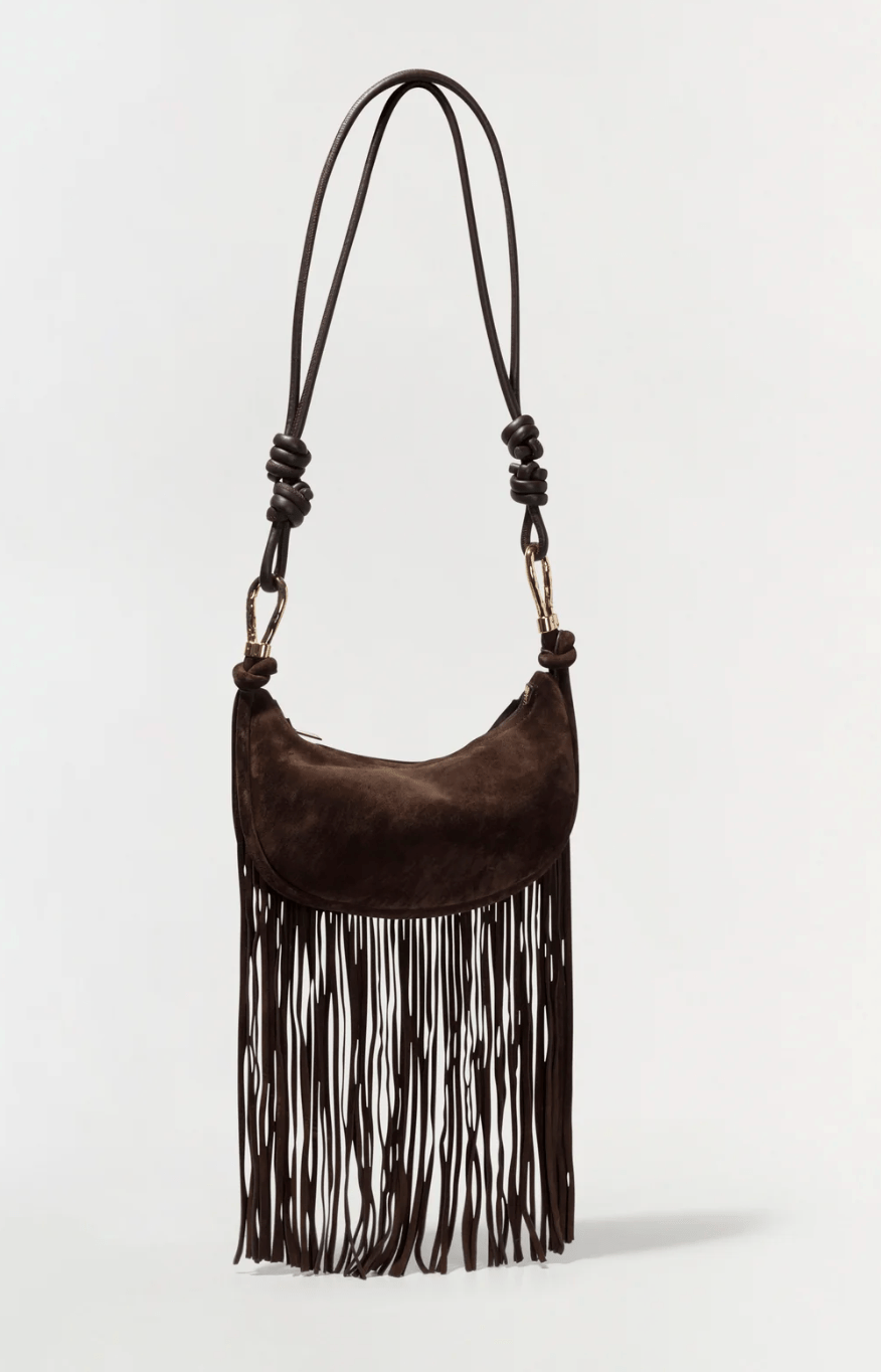 AVERY FRINGE SUEDE CROSSBODY - Amor Lafayette