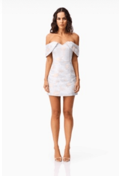 Babyblue Fiorella Mini Dress - Amor Lafayette