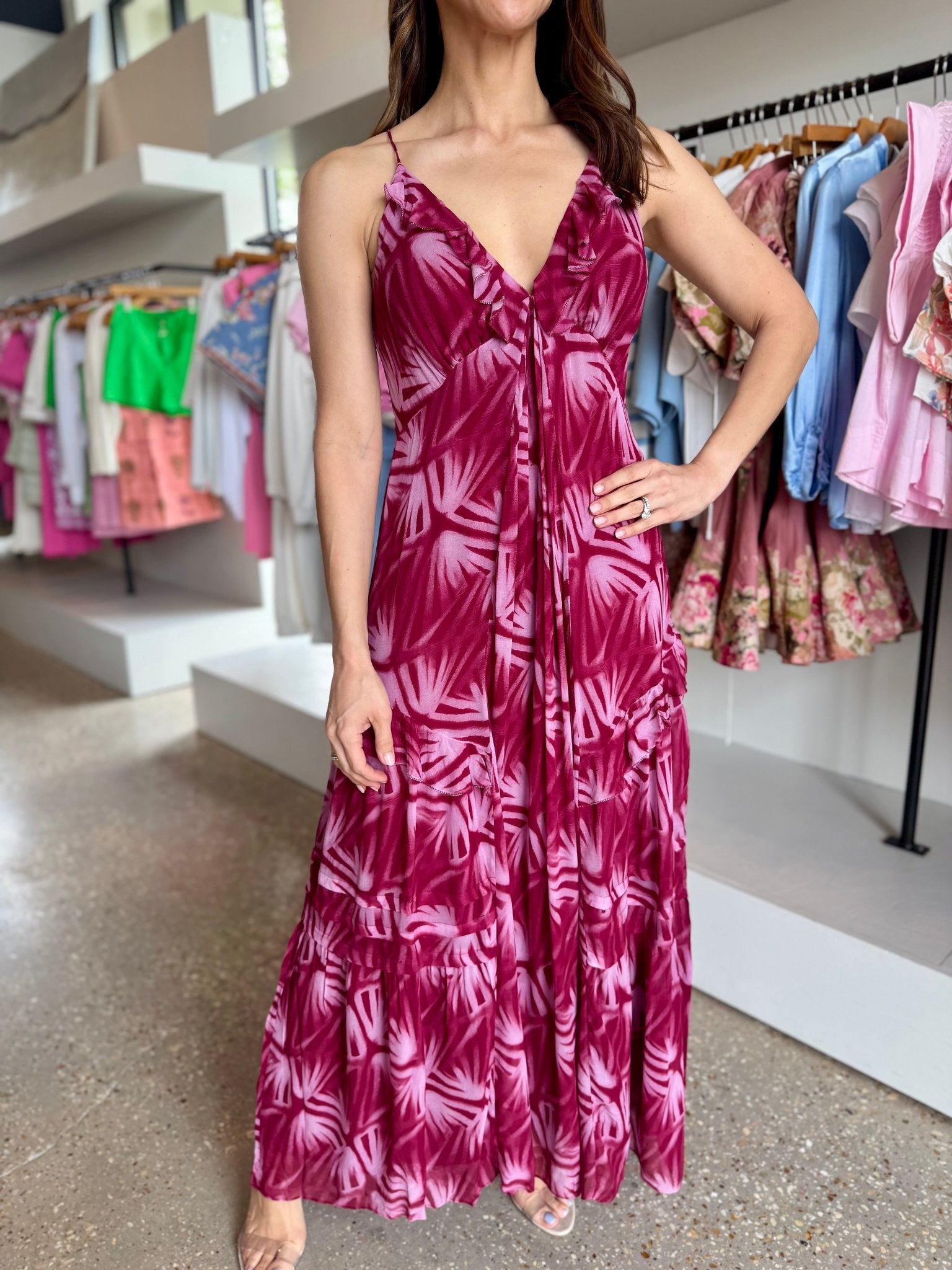 Bahia Boa Dress - Amor Lafayette