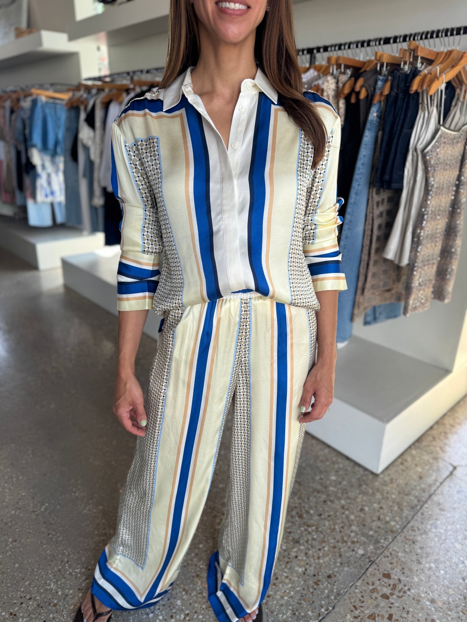 Bandana Print Meret Pant - Amor Lafayette