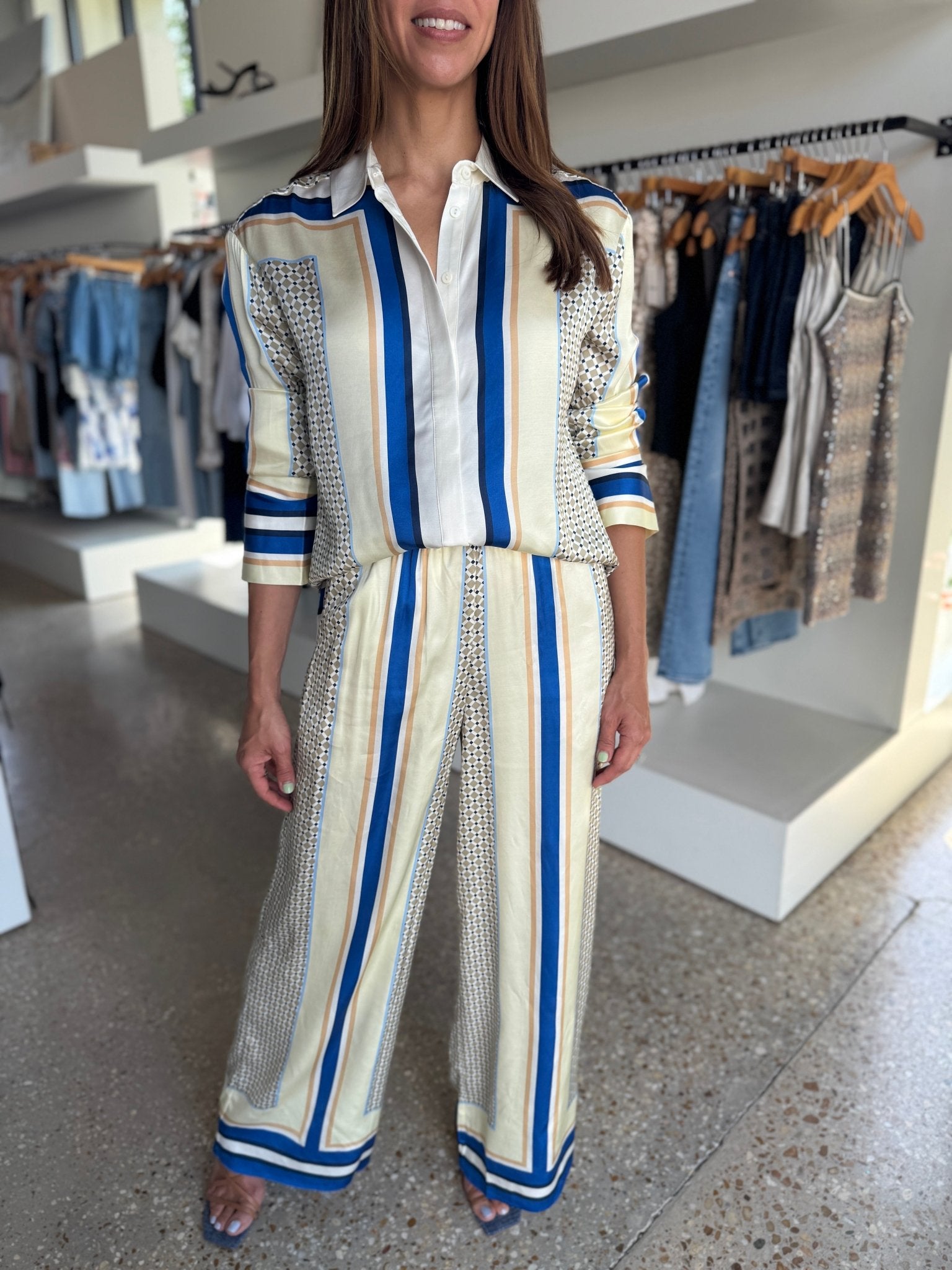 Bandana Print Meret Pant - Amor Lafayette