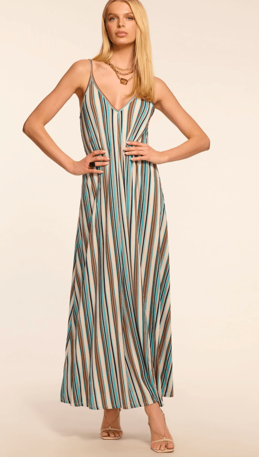 Beach Blue Clara Dress - Amor Lafayette