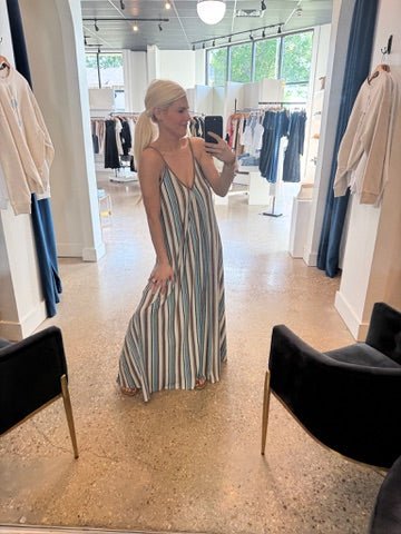 Beach Blue Clara Dress - Amor Lafayette