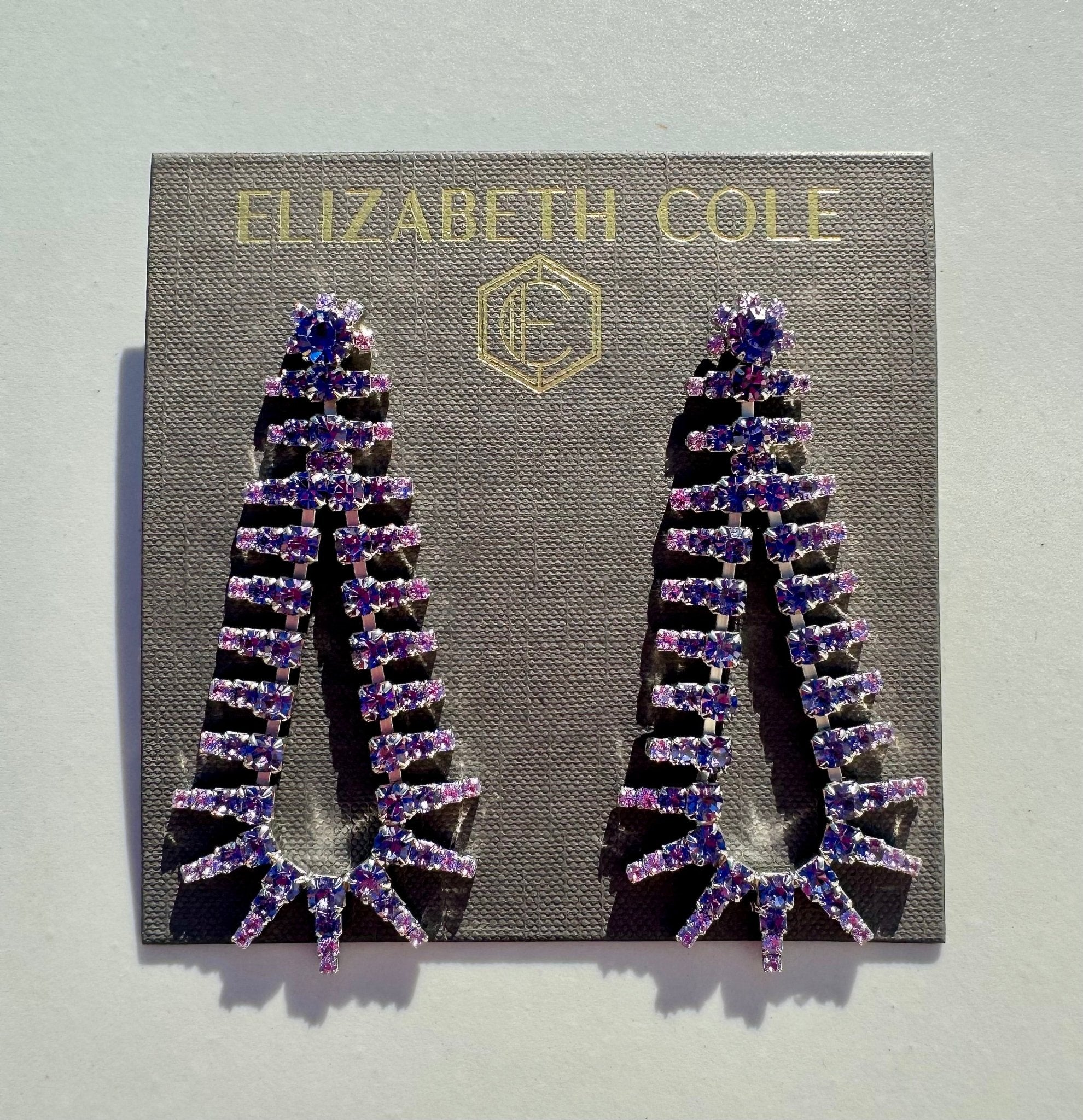 Beatrix Earrings Purple - Amor Lafayette