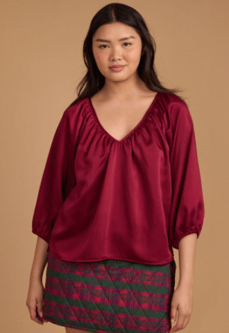 Beet Red Beatrice Top - Amor Lafayette