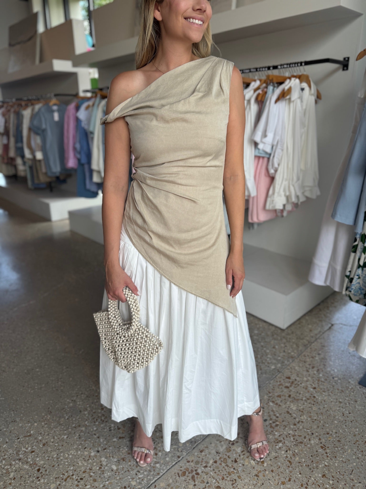 Beige Laia Top - Amor Lafayette