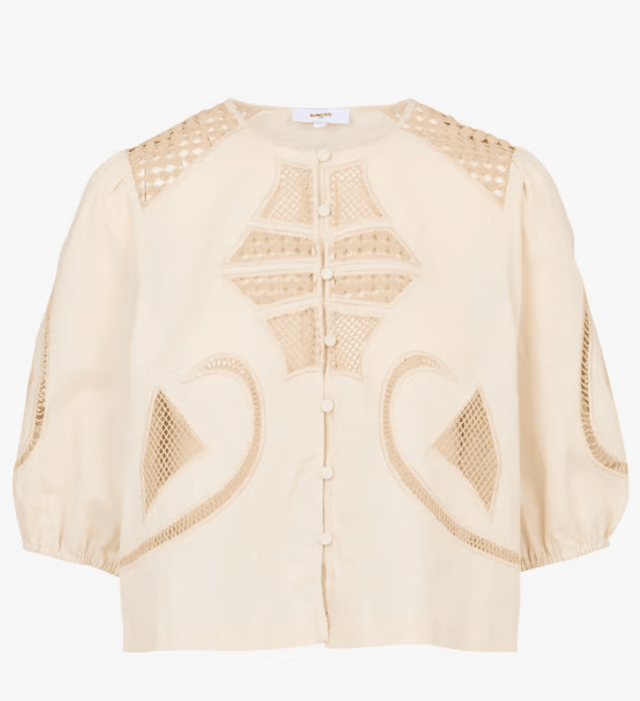 Beige Lindsay Blouse - Amor Lafayette