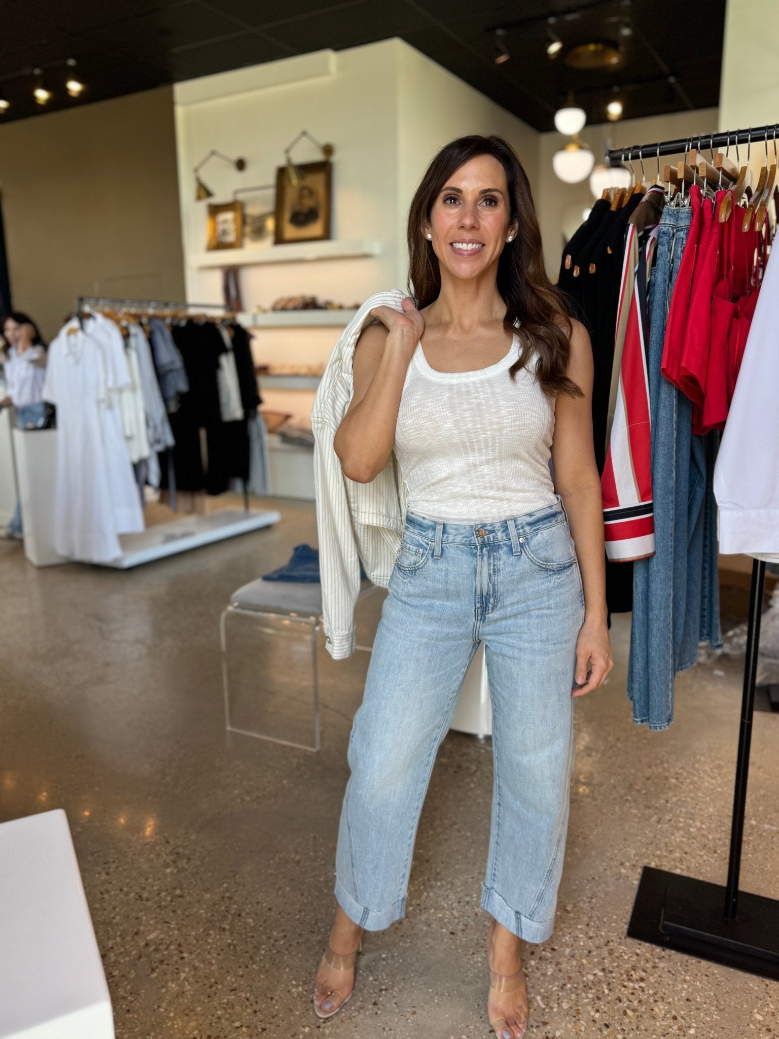 Berkeley Kacey Mid Rise Cuffed Boyfriend - Amor Lafayette