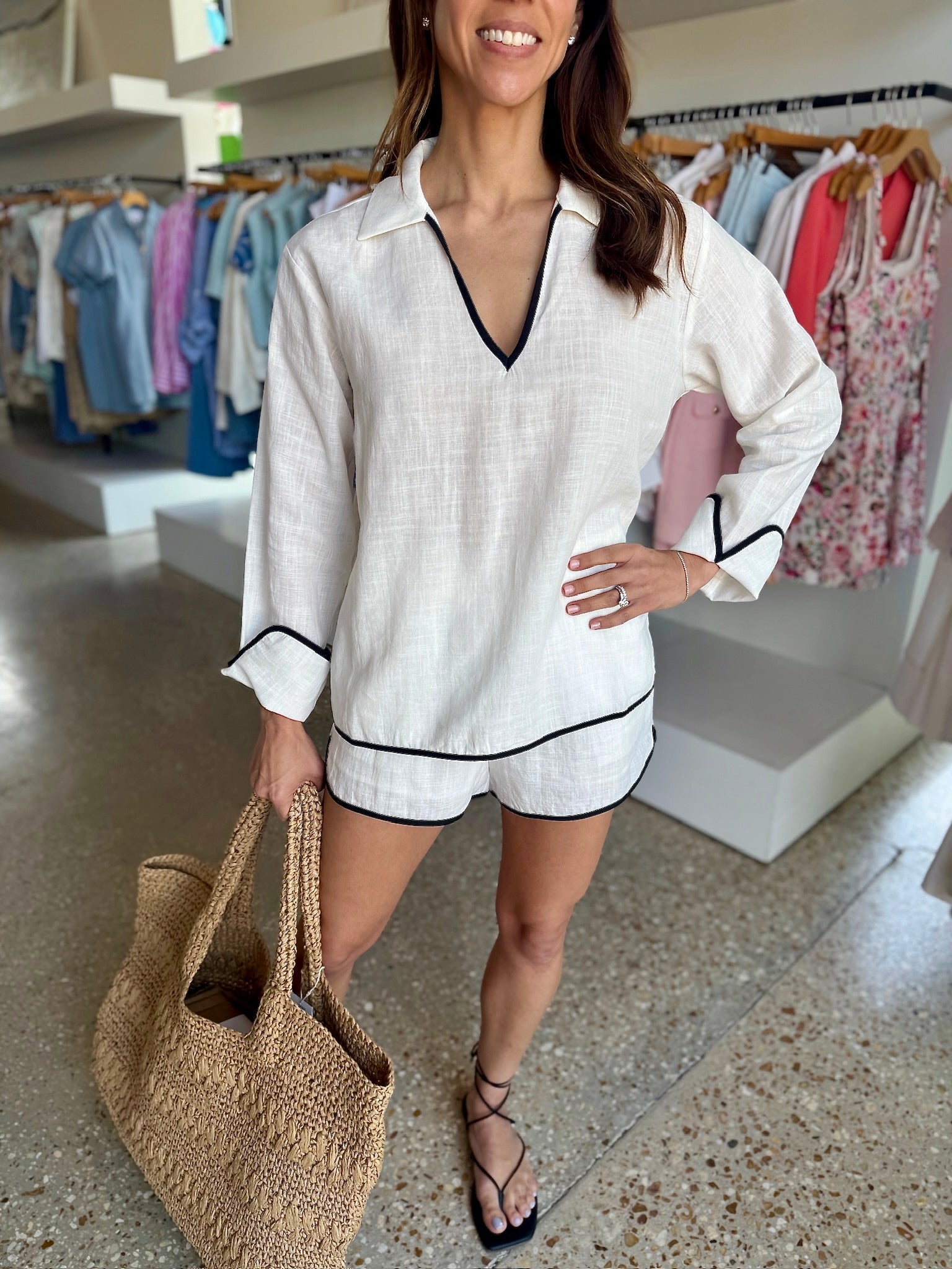 Beverly Linen Shorts - Amor Lafayette