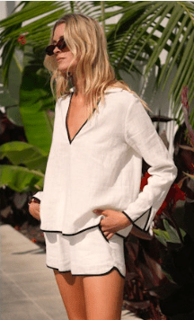 Beverly Linen Shorts - Amor Lafayette