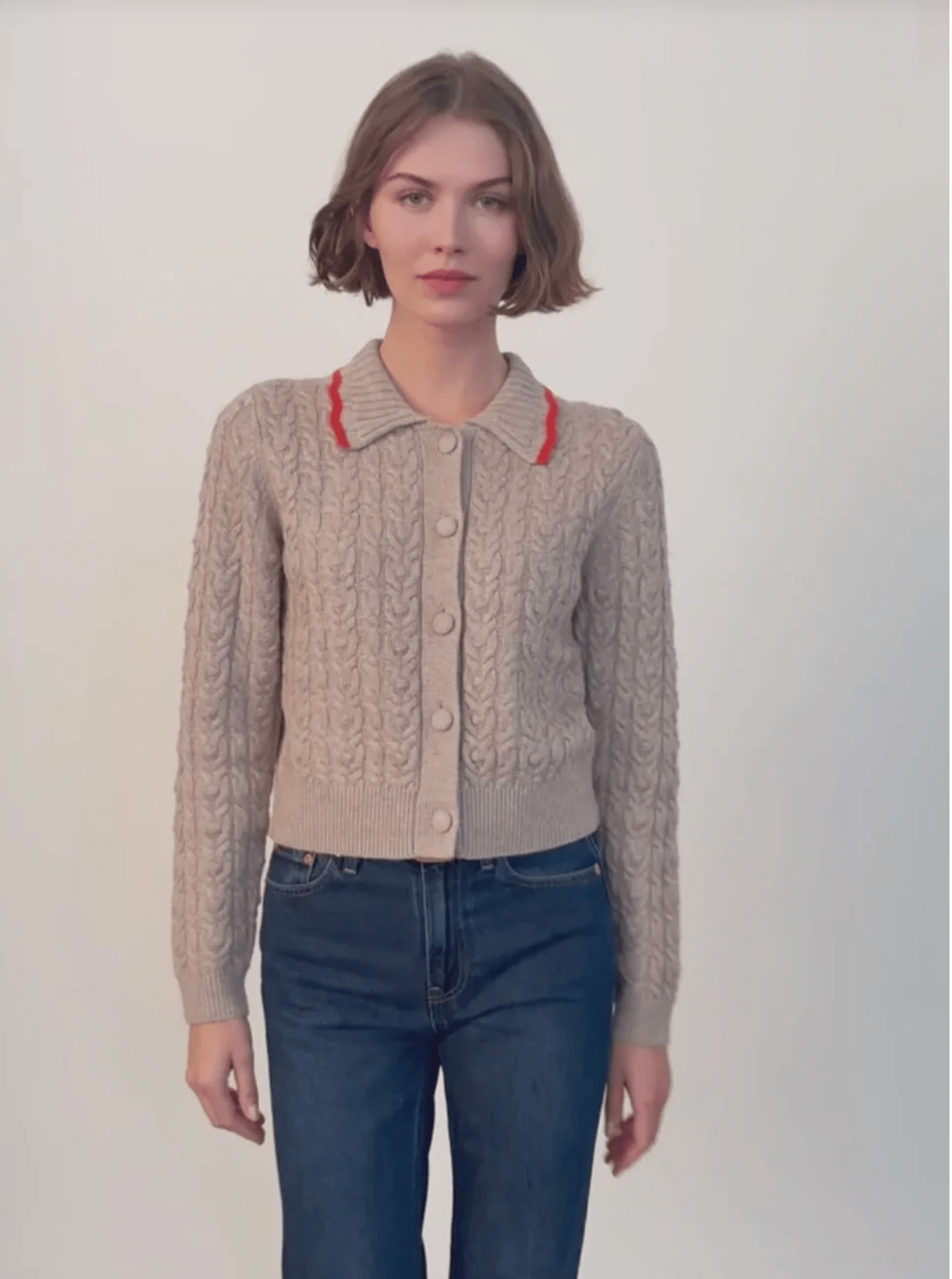 Birch Long Sleeve Polo Cardigan - Amor Lafayette