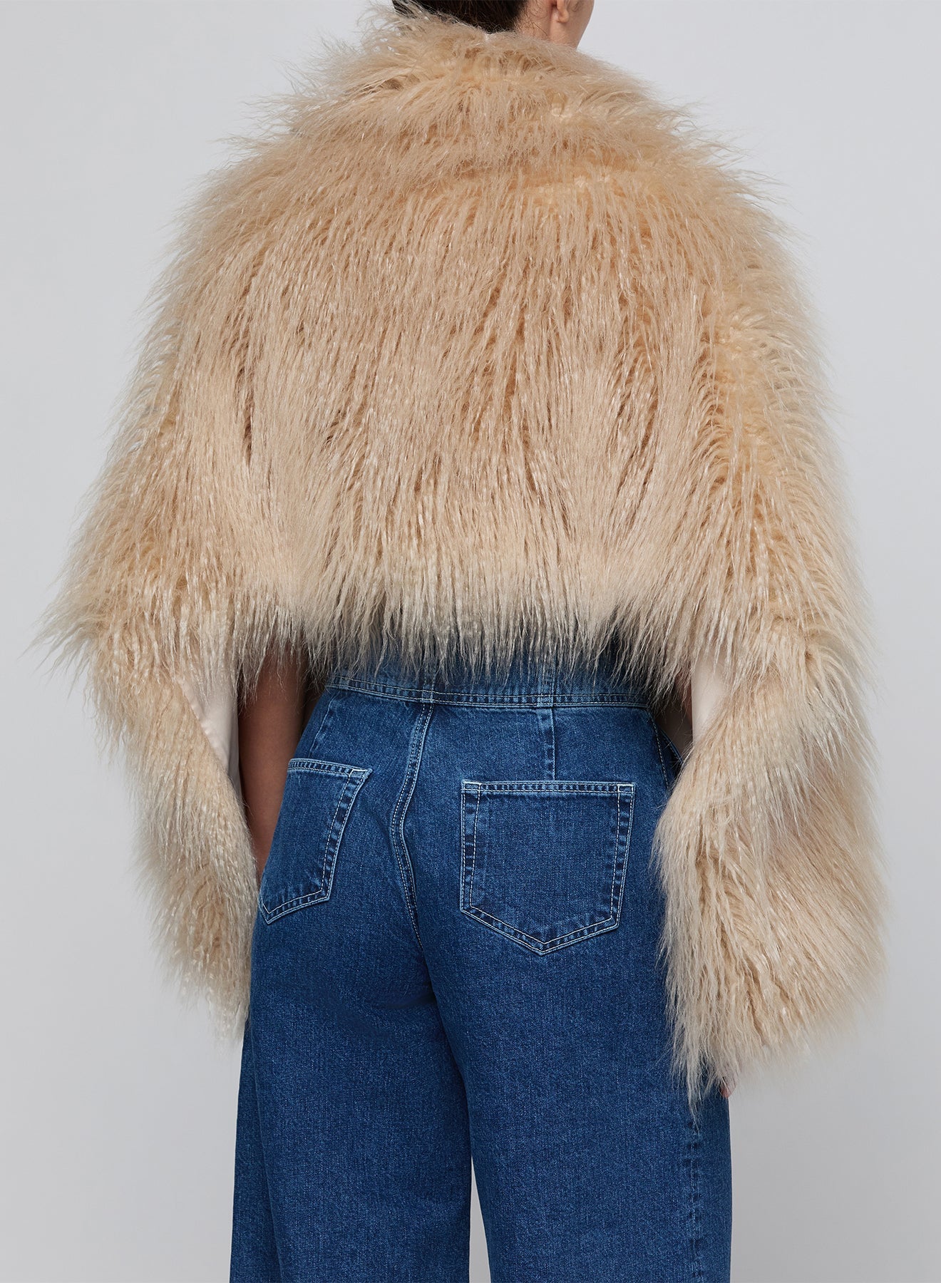 Biscuit SABINE FAUX FUR STOLE SCARF - Amor Lafayette