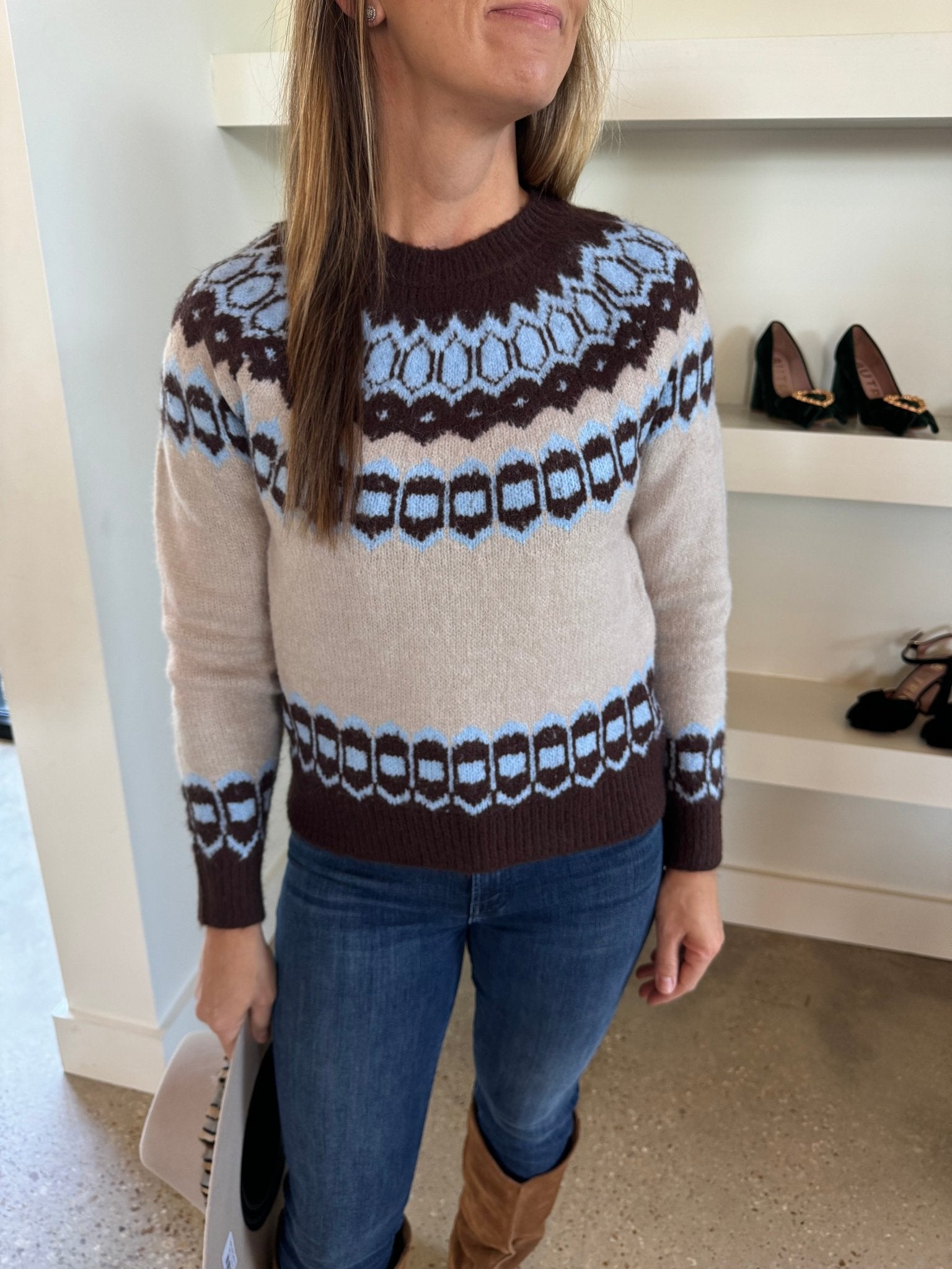 Bisque Edith Sweater - Amor Lafayette