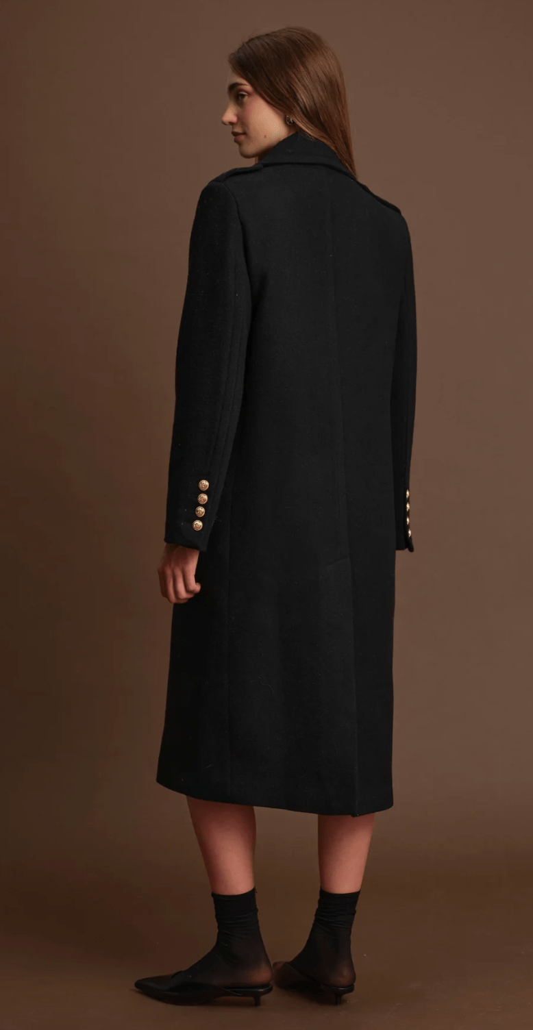 Black Aaron Coat - Amor Lafayette