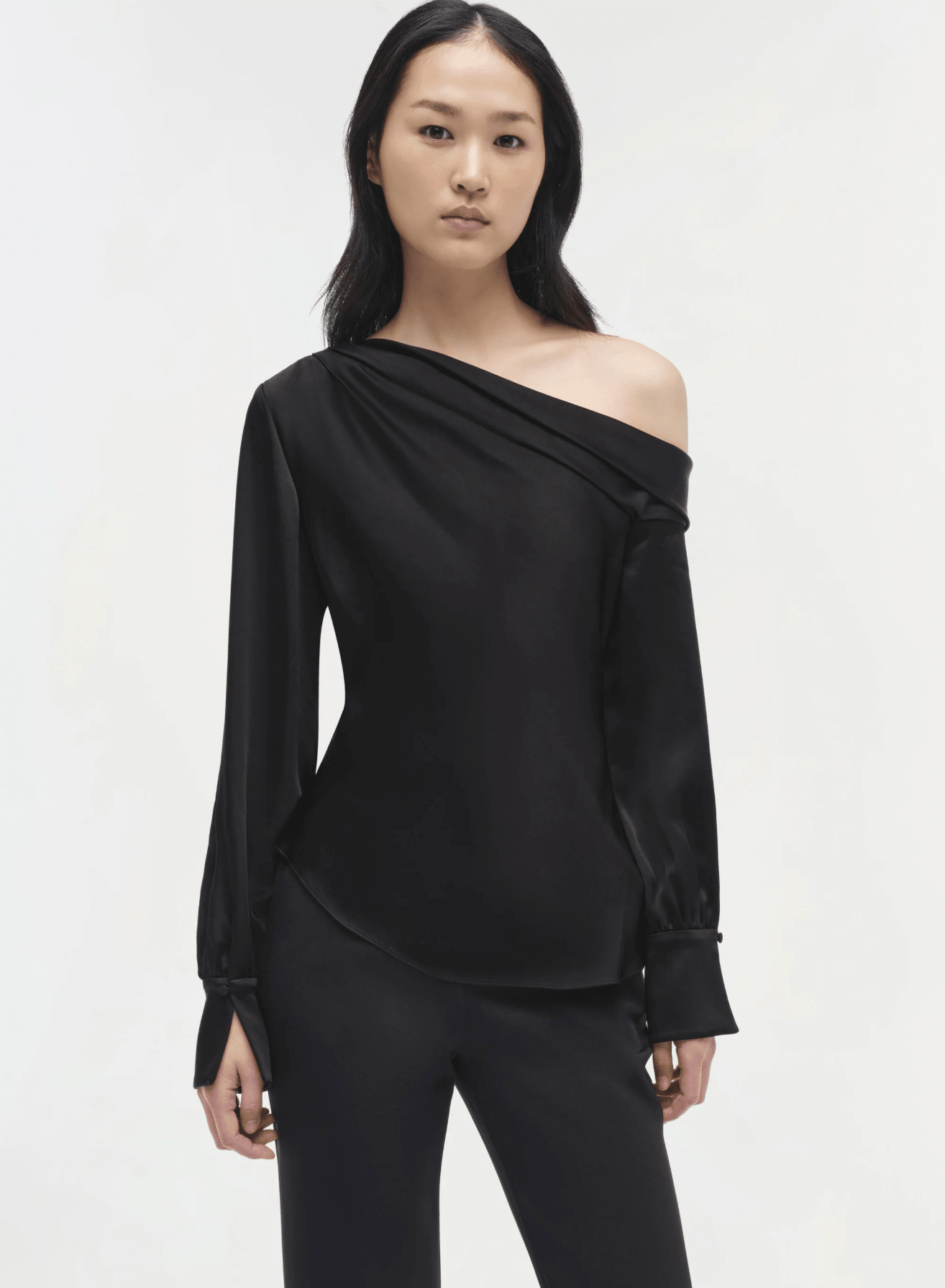 Black Alice One Shoulder Top - Amor Lafayette