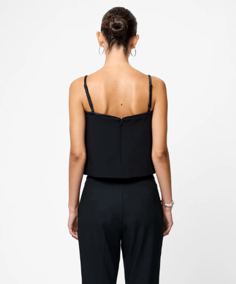 Black Azra Carey Strappy Top - Amor Lafayette