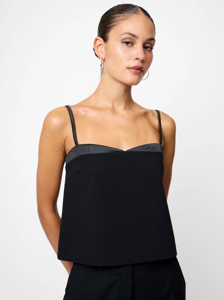 Black Azra Carey Strappy Top - Amor Lafayette