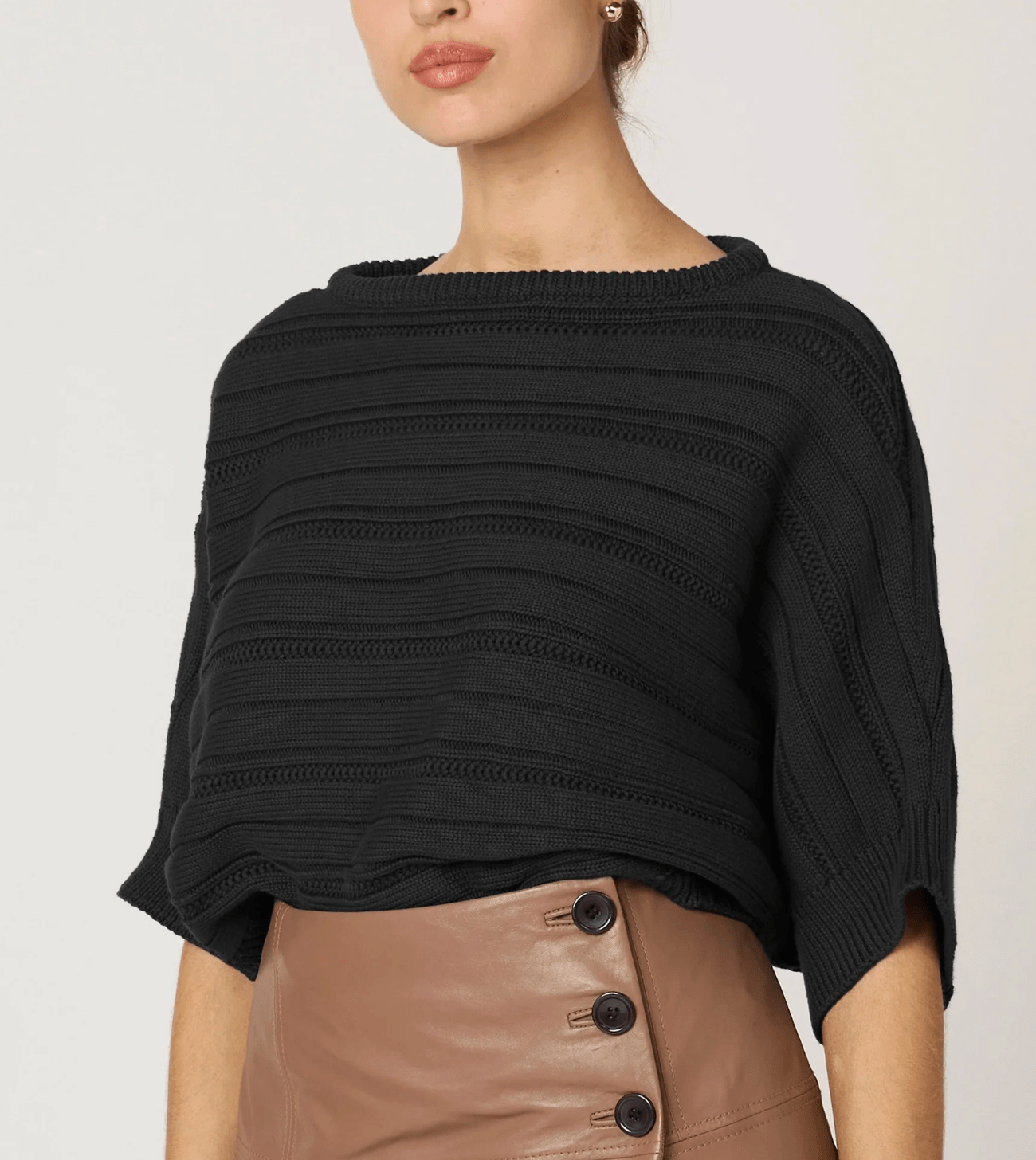 Black Caro Sweater - Amor Lafayette