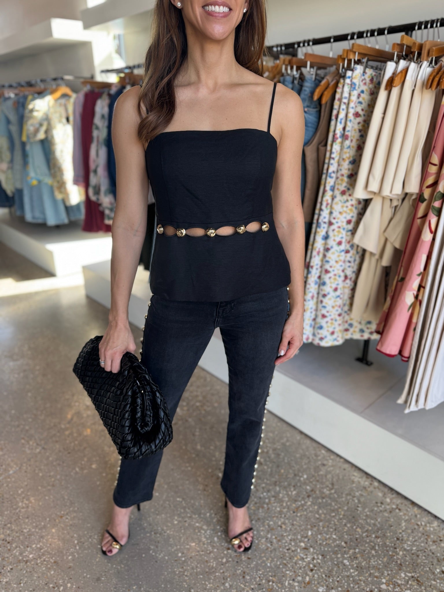 Black CRUZ CAMI - Amor Lafayette