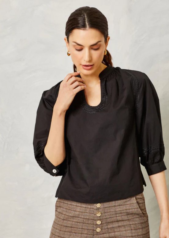 Black Eleanor Top - Amor Lafayette