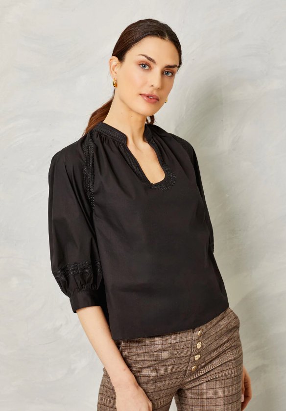 Black Eleanor Top - Amor Lafayette