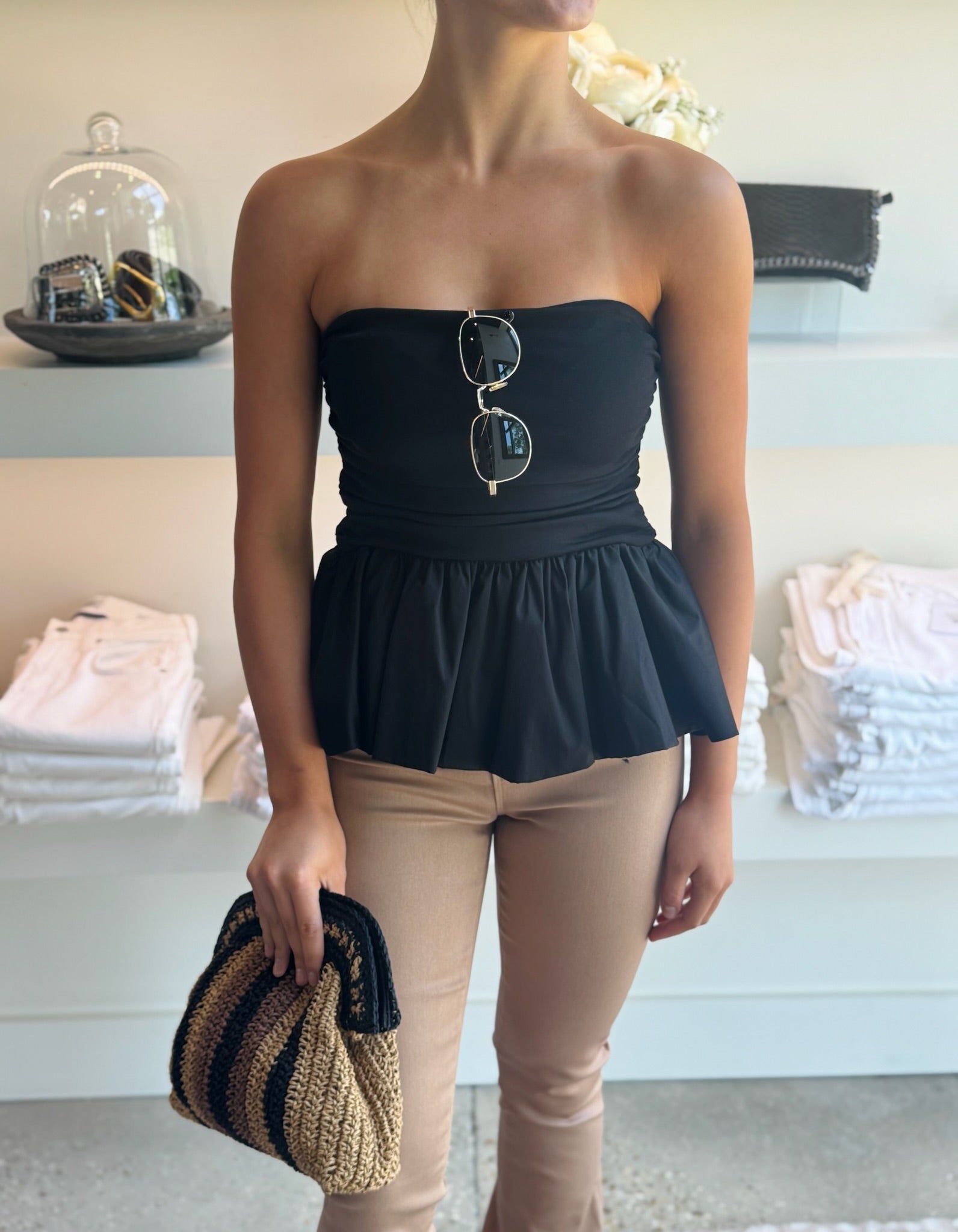 Black Erin Top - Amor Lafayette
